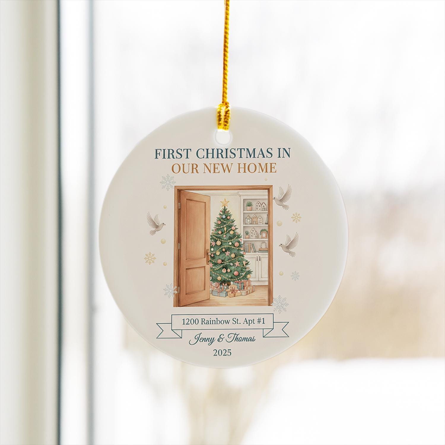 Personalized New Home Ornament: First Christmas Keepsake