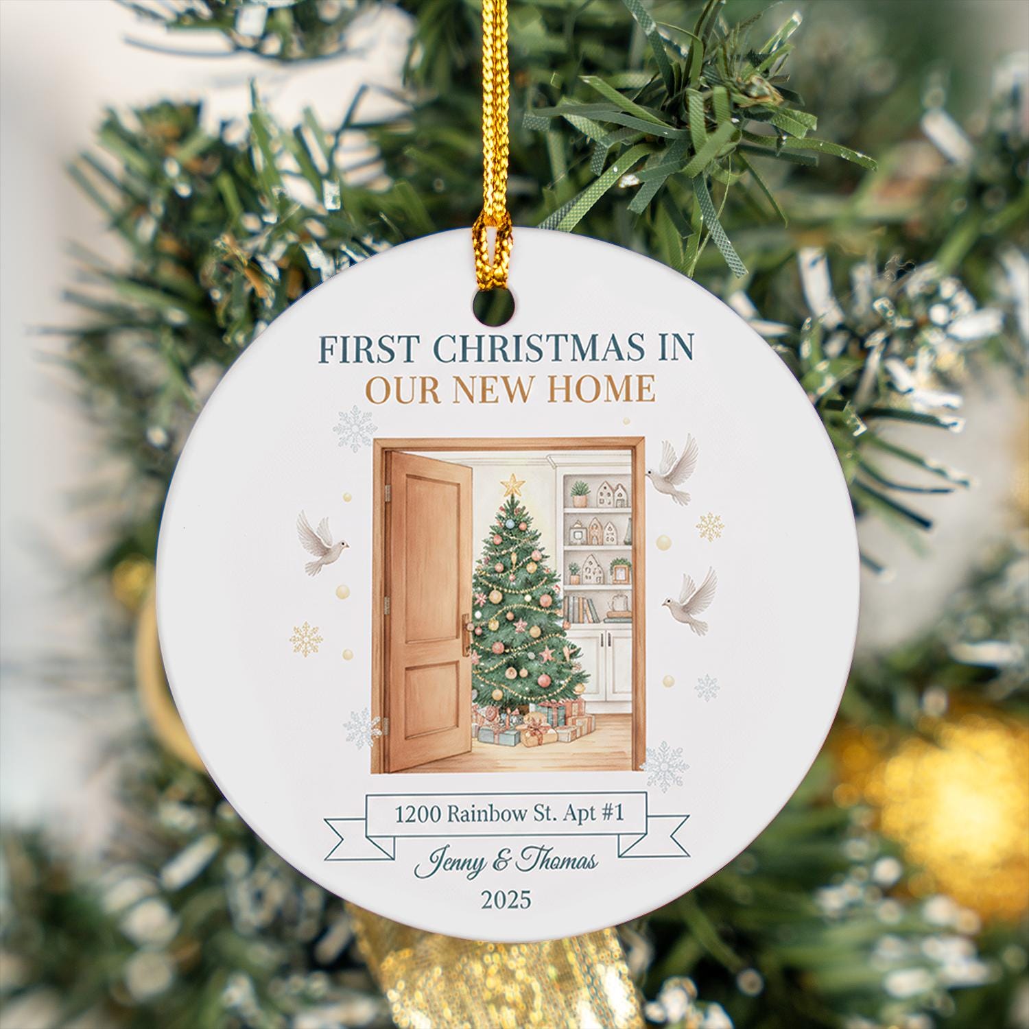 Personalized New Home Ornament: First Christmas Keepsake