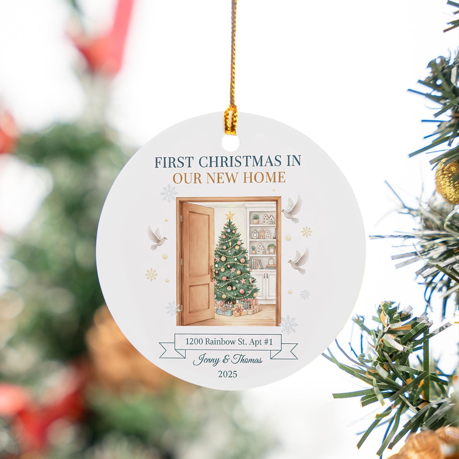 Personalized New Home Ornament: First Christmas Keepsake