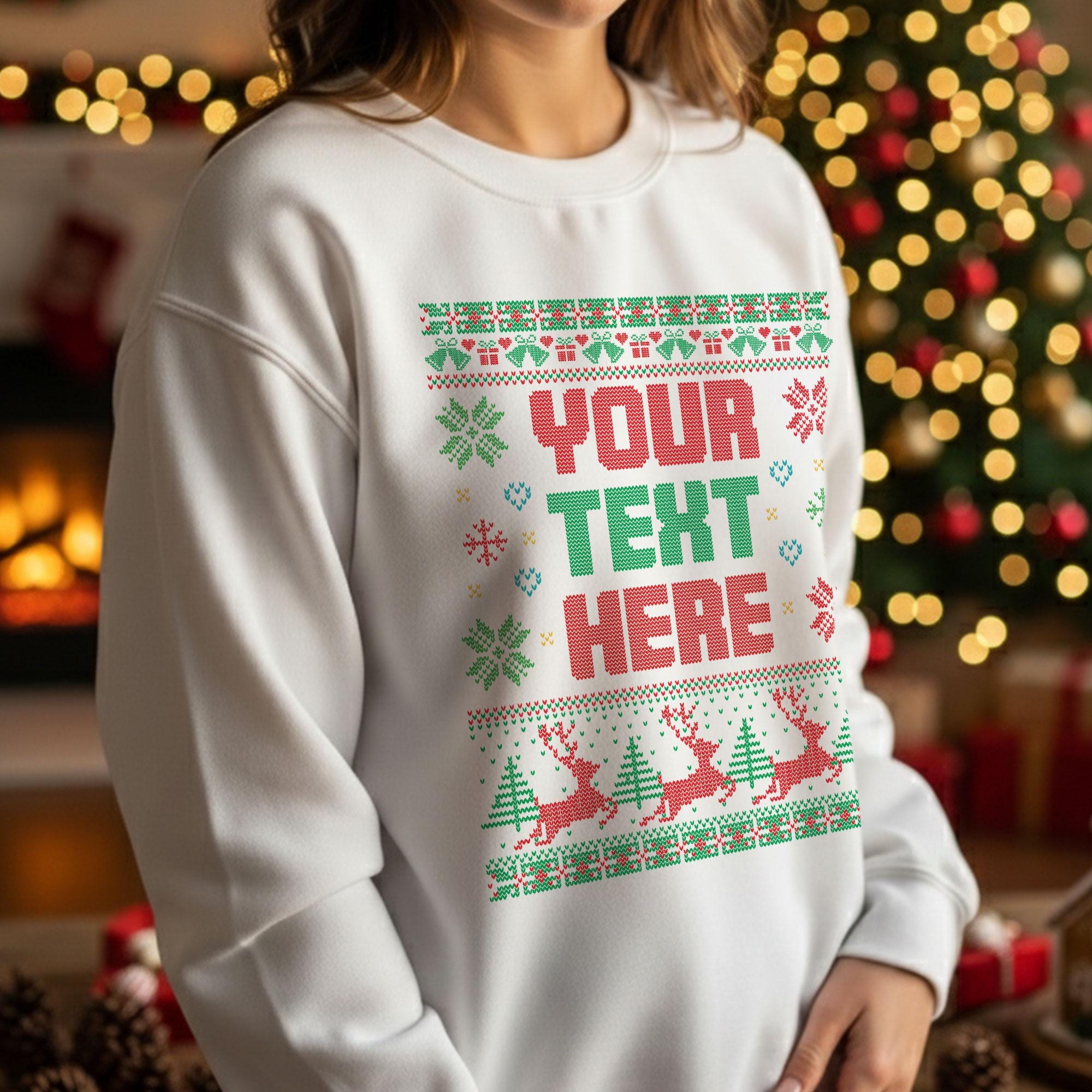 Custom Ugly Christmas Sweater: Personalized Christmas Sweatshirt