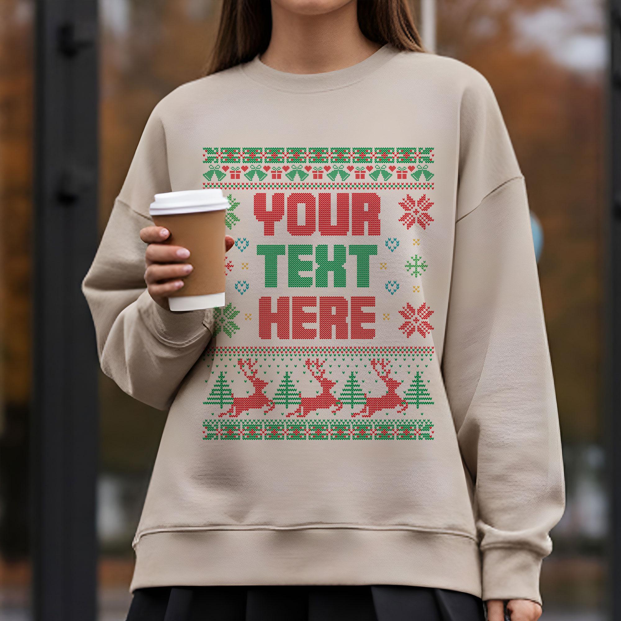 Custom Ugly Christmas Sweater: Personalized Christmas Sweatshirt