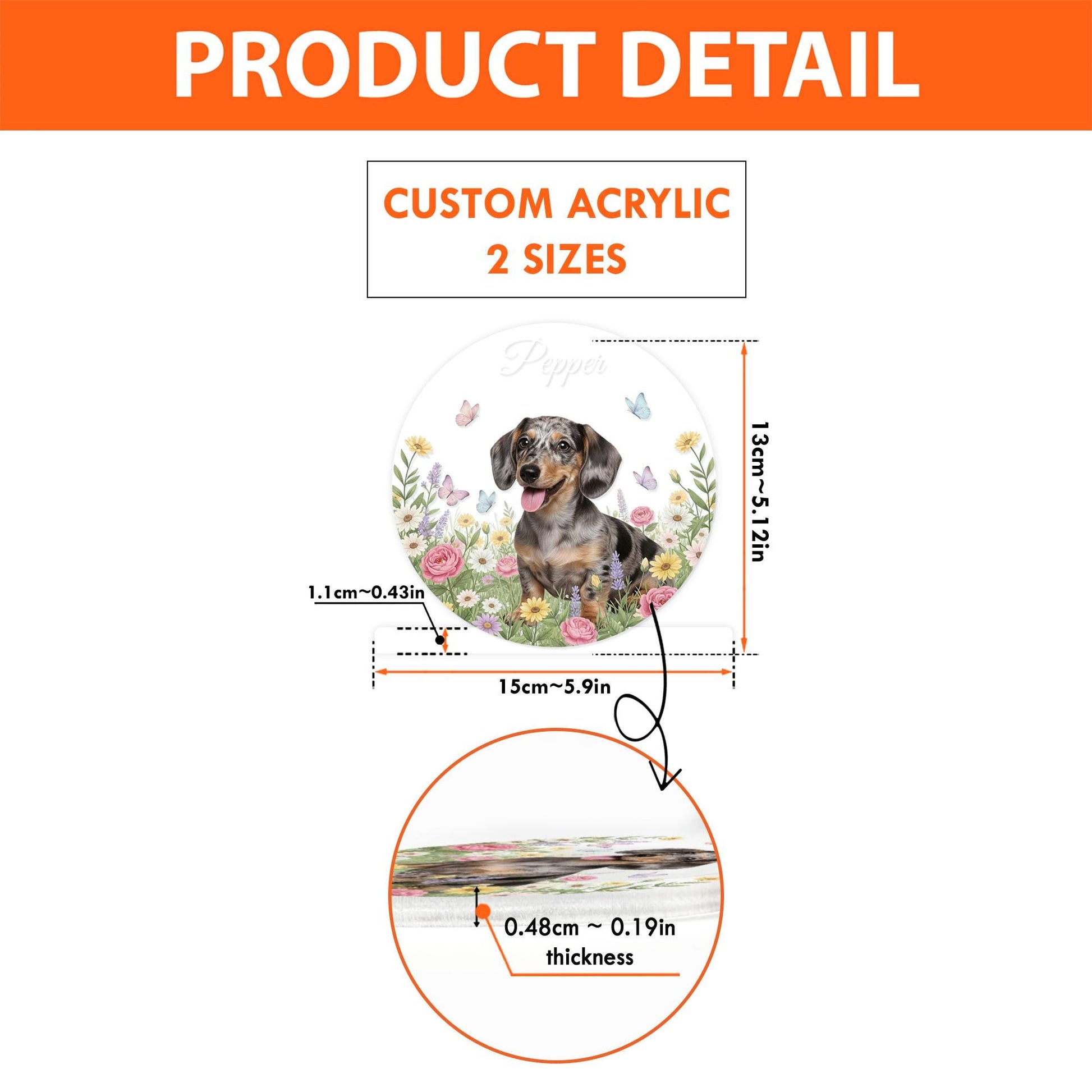 Custom Pet Night Light – Personalized Acrylic Lamp with Photo for Memorial