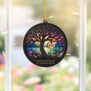 Custom Wood & Hologram Ornament: Memorial Tribute Keepsake