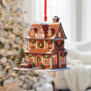 Personalized Bakery Ornament: Miniature Storefront with Custom Name Sign, Christmas Tree Decoration for Bakers