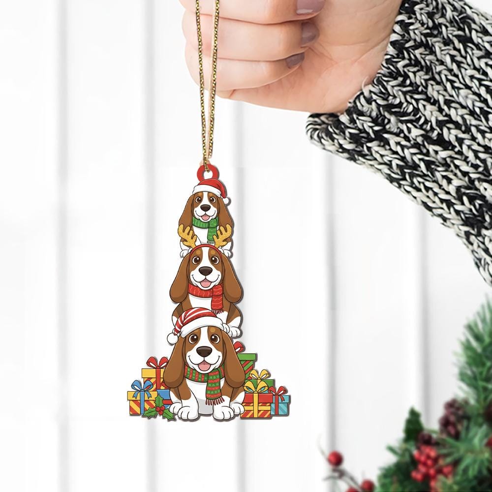 Beagle Dog Christmas Ornament: Holiday Tree Decoration
