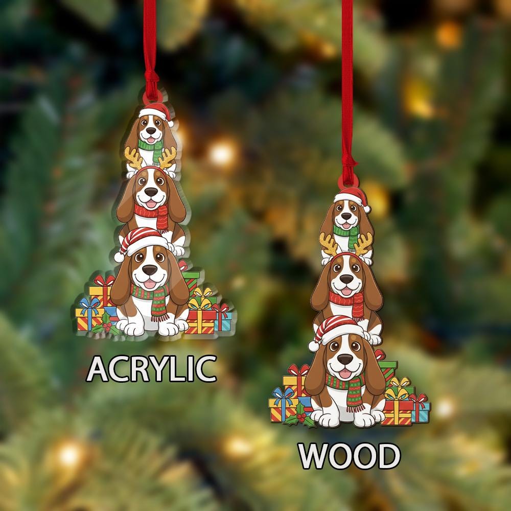 Beagle Dog Christmas Ornament: Holiday Tree Decoration
