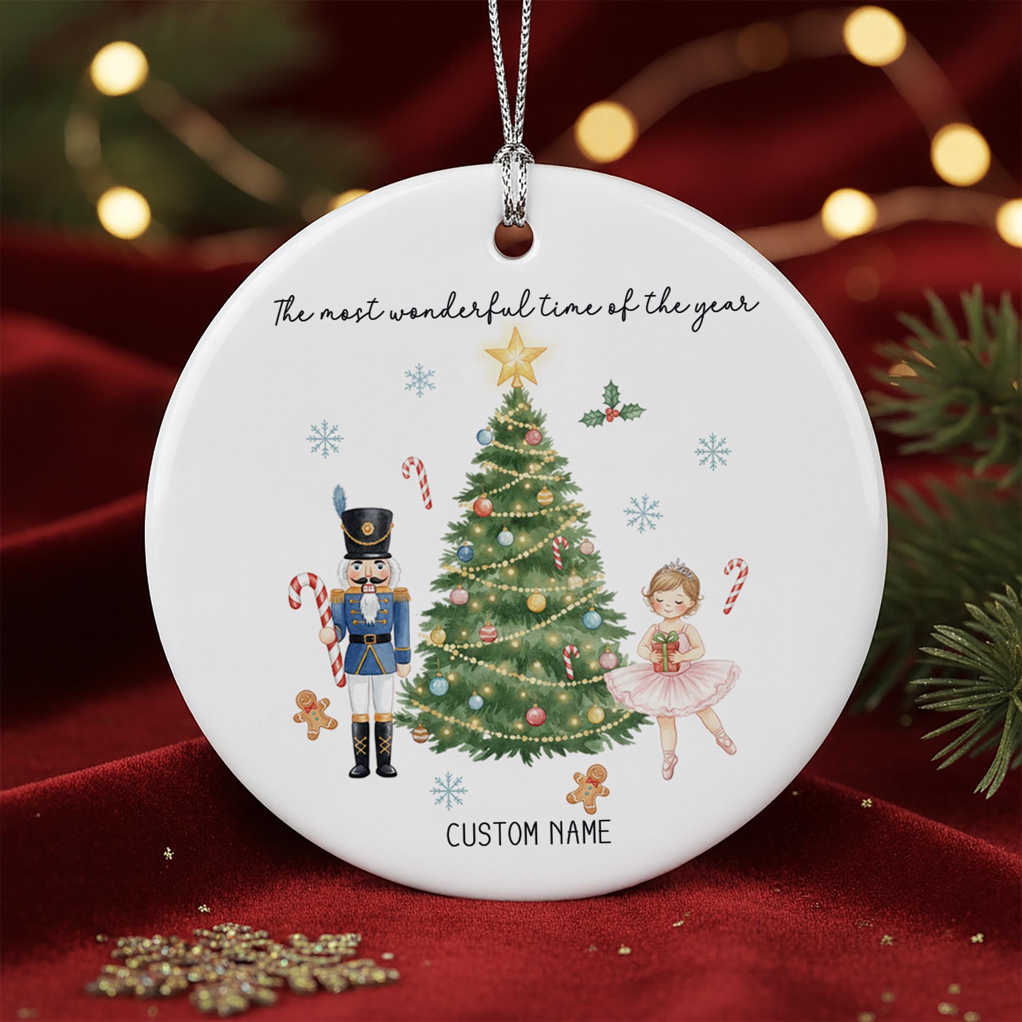 Personalized Nutcracker Ornament - Ballet Dancer Christmas Tree Keepsake Gift