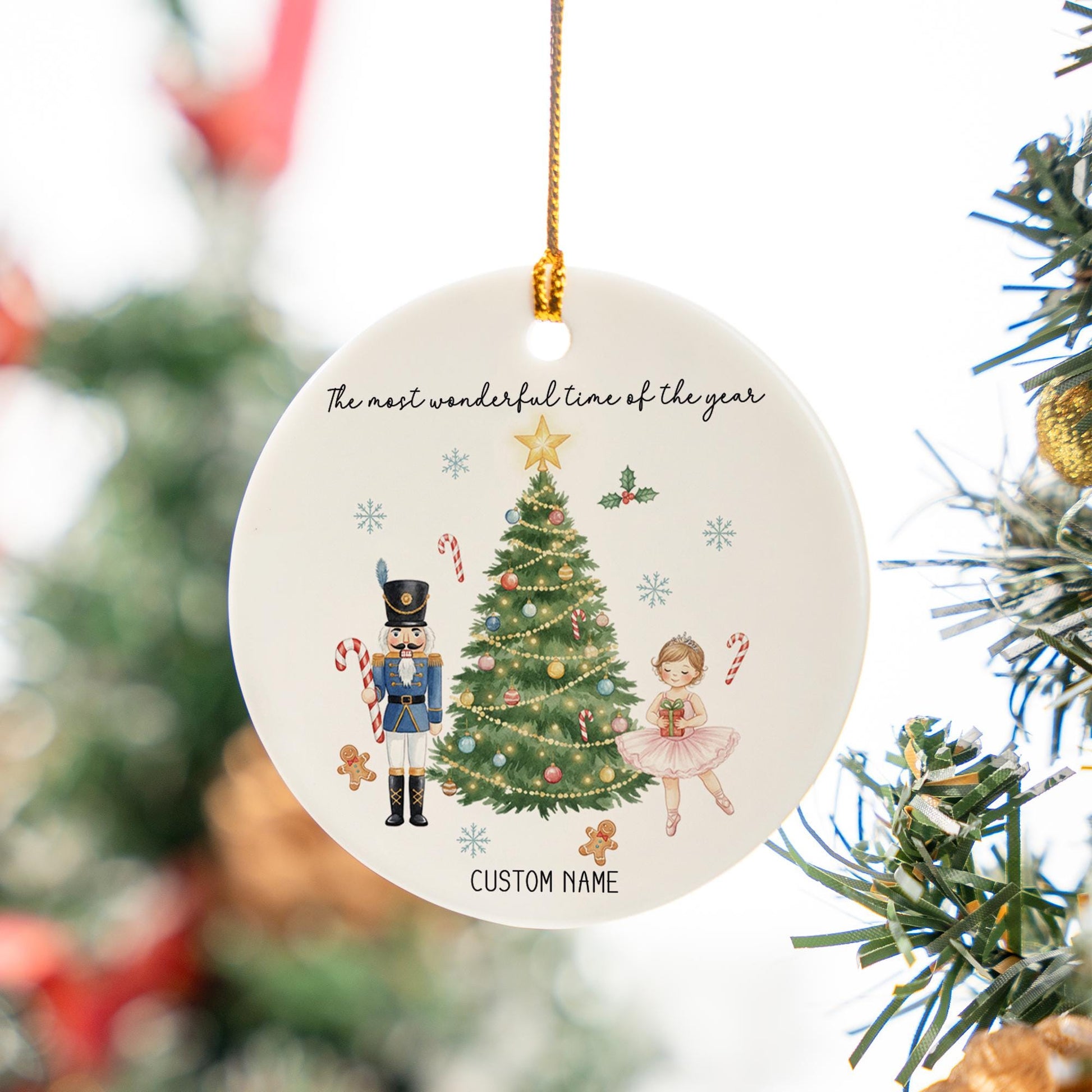 Personalized Nutcracker Ornament - Ballet Dancer Christmas Tree Keepsake Gift