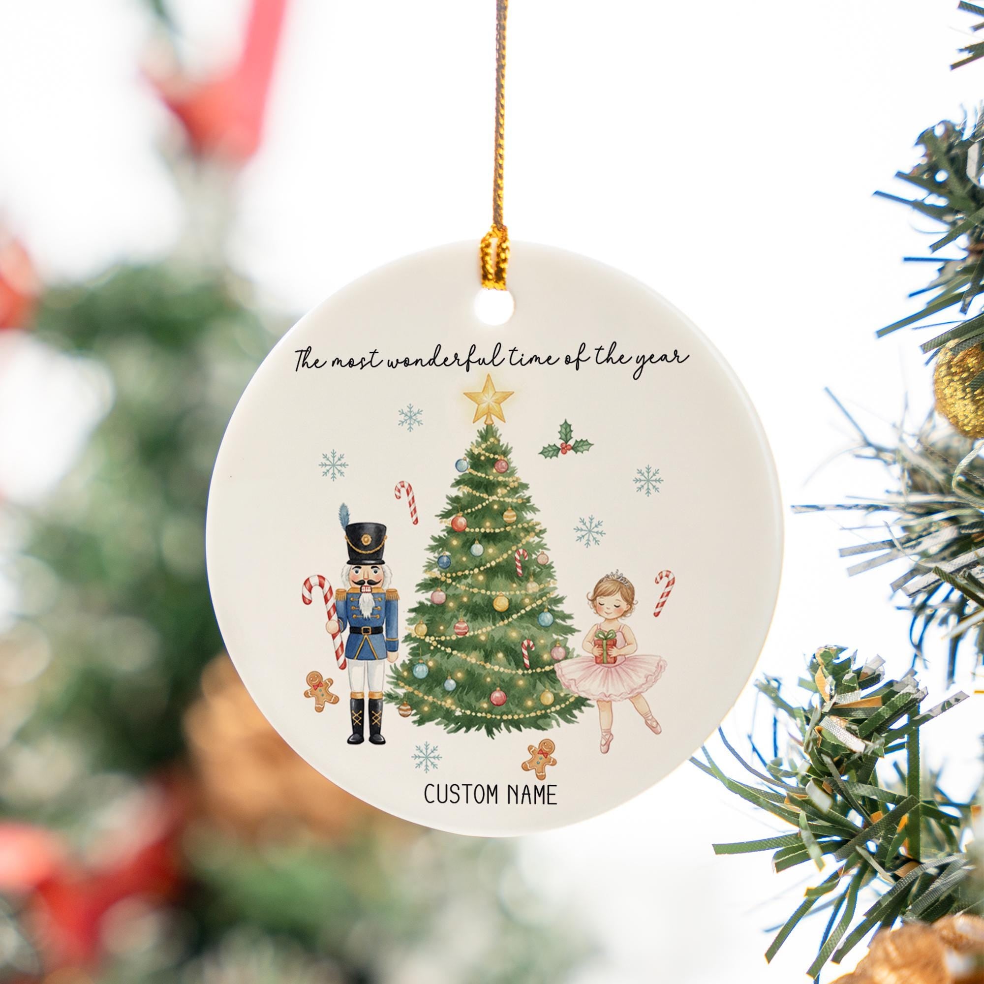 Personalized Nutcracker Ornament - Ballet Dancer Christmas Tree Keepsake Gift