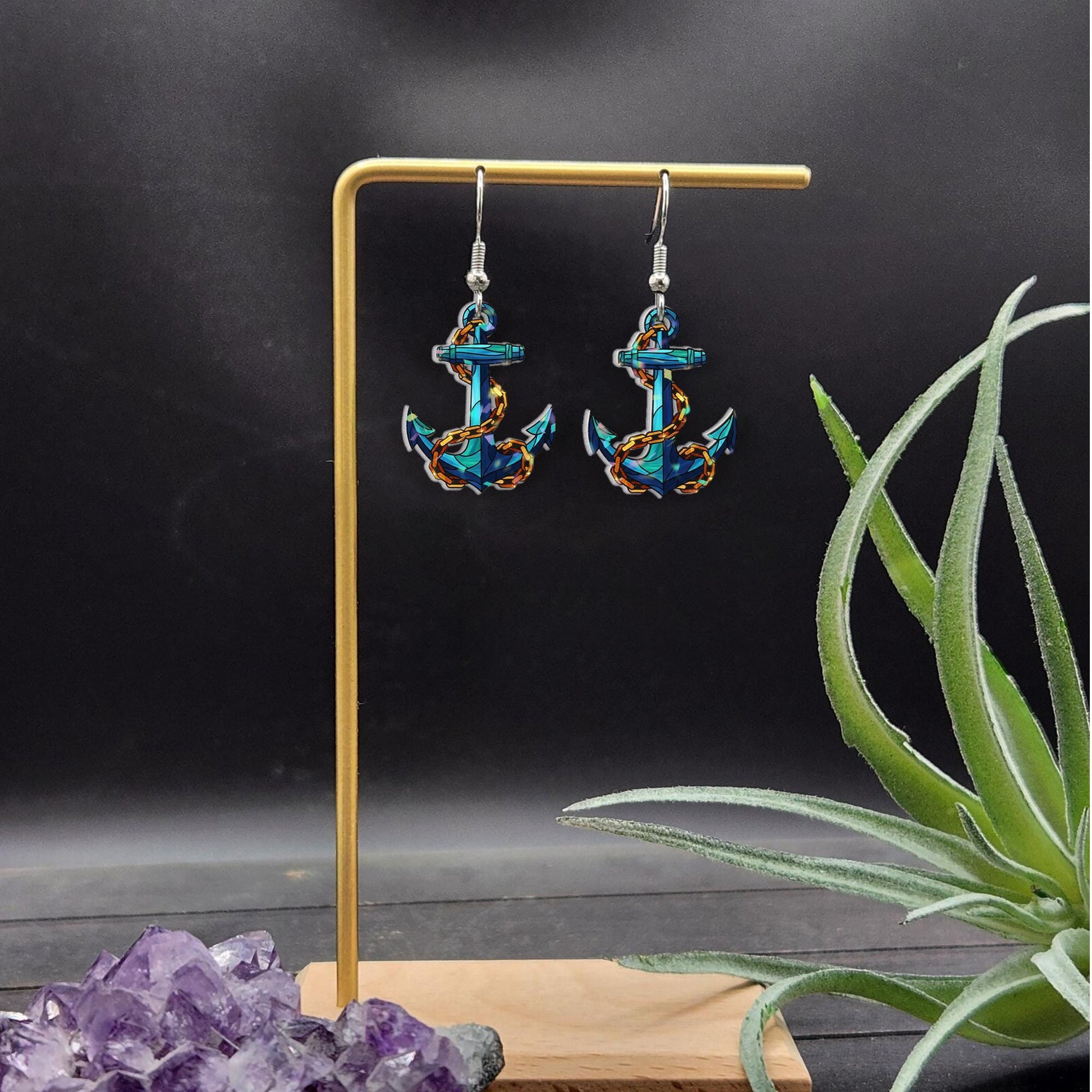 Nautical Anchor Earrings – Ocean Themed Jewelry Gift
