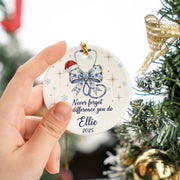 Nurse Stethoscope Ceramic Ornament 2025; Custom Name Healthcare Appreciation Decor