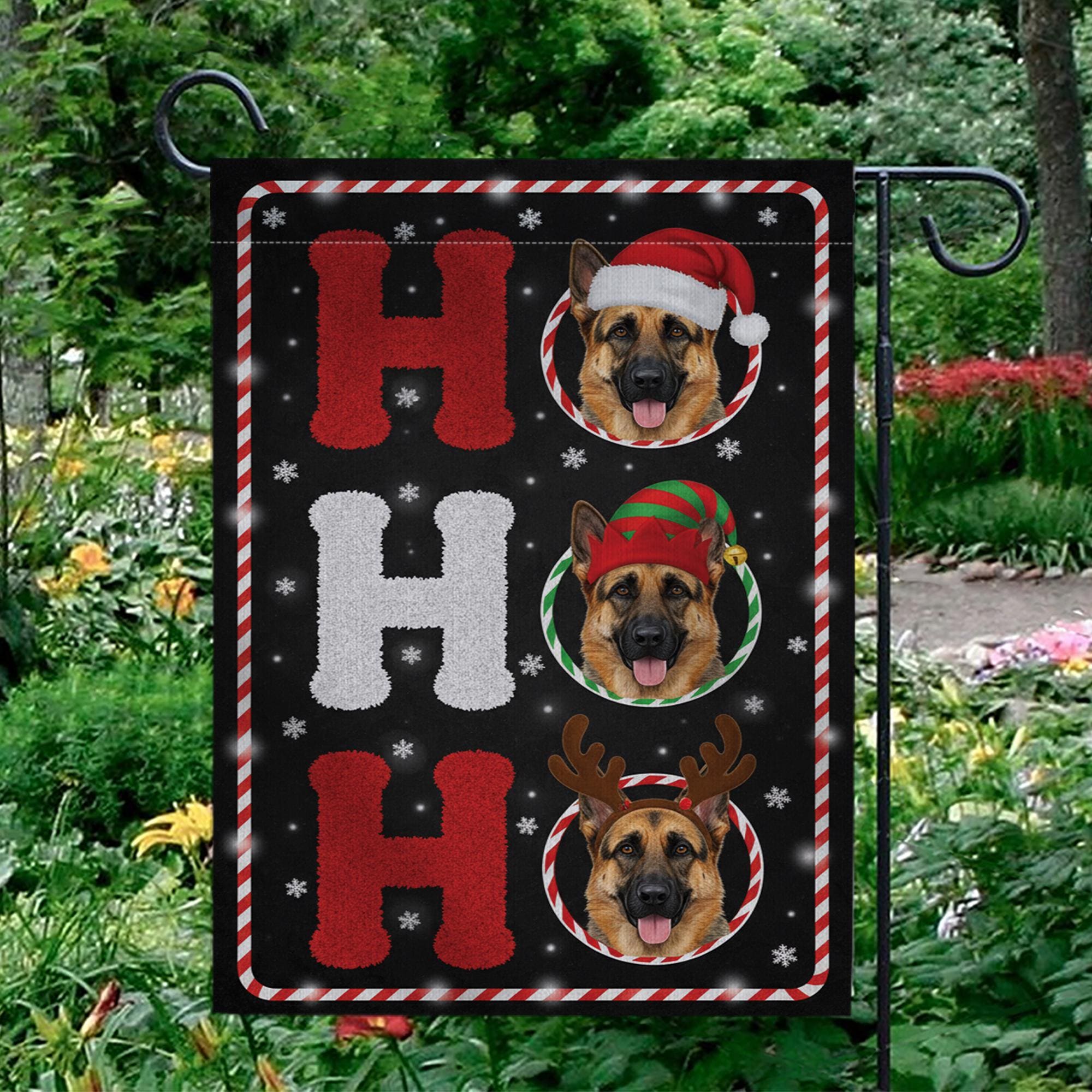 Personalized Dog Photo Flag – Custom Pet Christmas Garden Decor