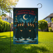 Witchy Christmas Garden Flag – Summoning the Christmas Spirit Holiday Decor