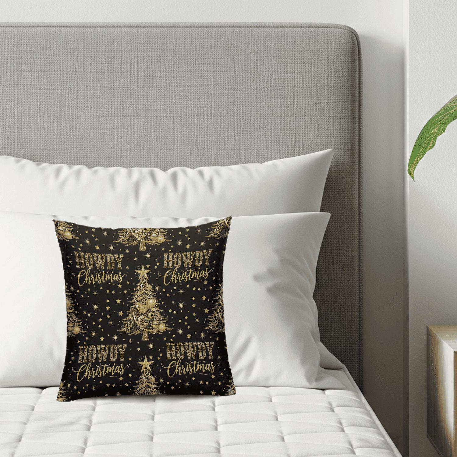 Howdy Christmas Pillow: Western Holiday Home Decor
