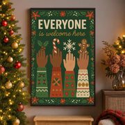 Everyone Is Welcome Here Poster – Inclusive Wall Art Print