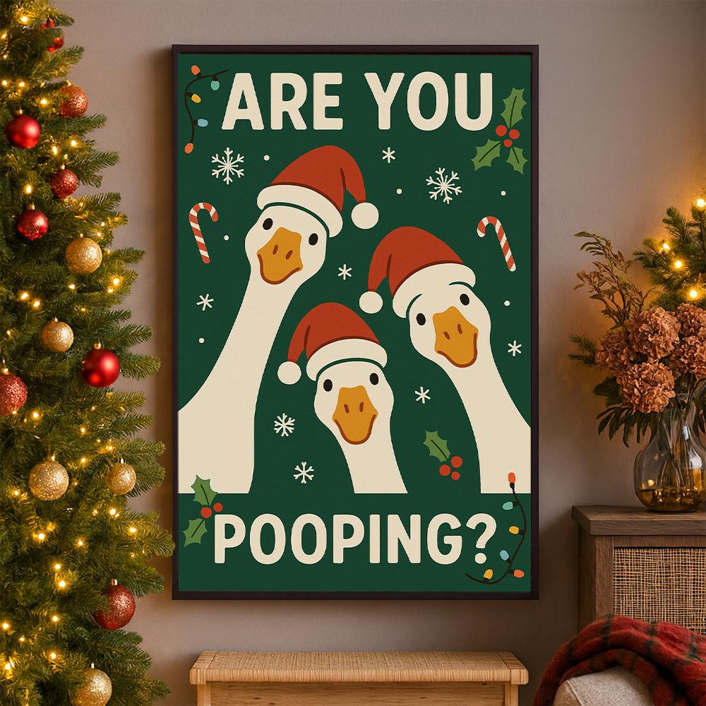 Are You Pooping? Poster – Humorous Wall Art Print