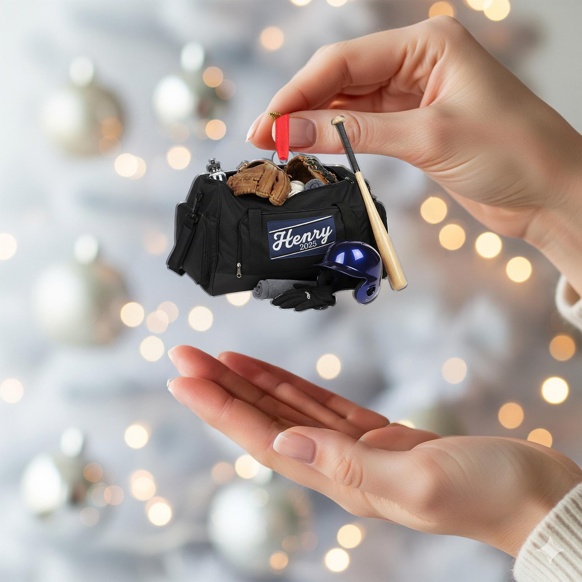 Personalized Baseball Ornament: Custom Sports Team Keepsake image 4