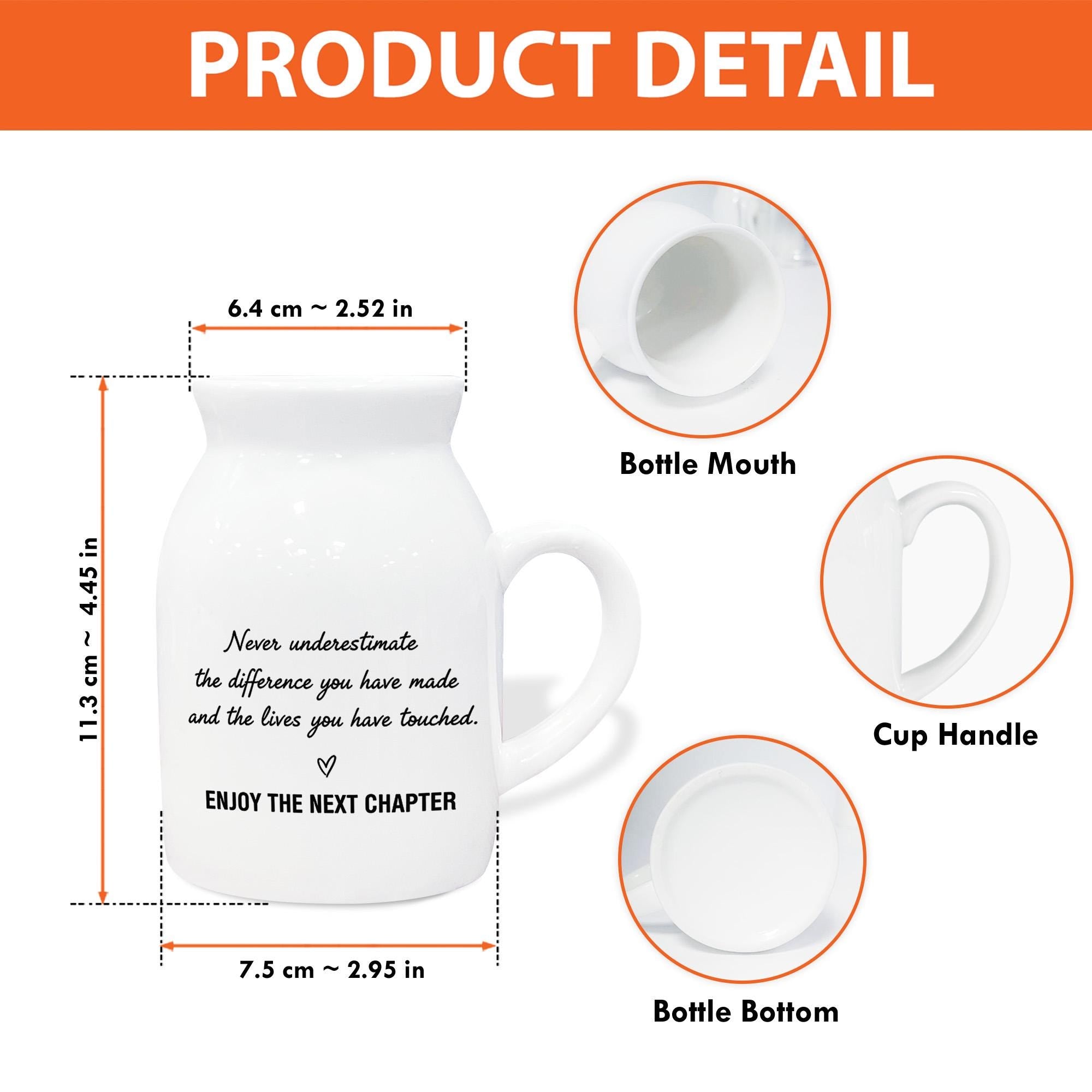 Personalized Retirement Flower Vase - Custom Name Retirement Gift image 2