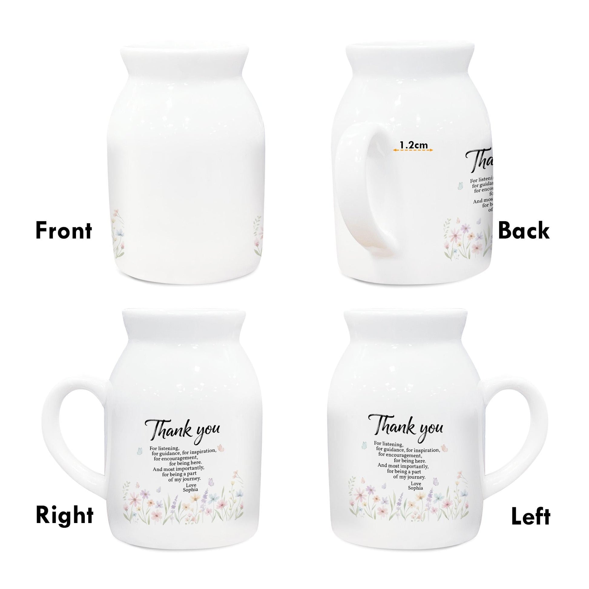 Thank You Mentor Flower Vase - Personalized Appreciation Gift for Teachers image 3