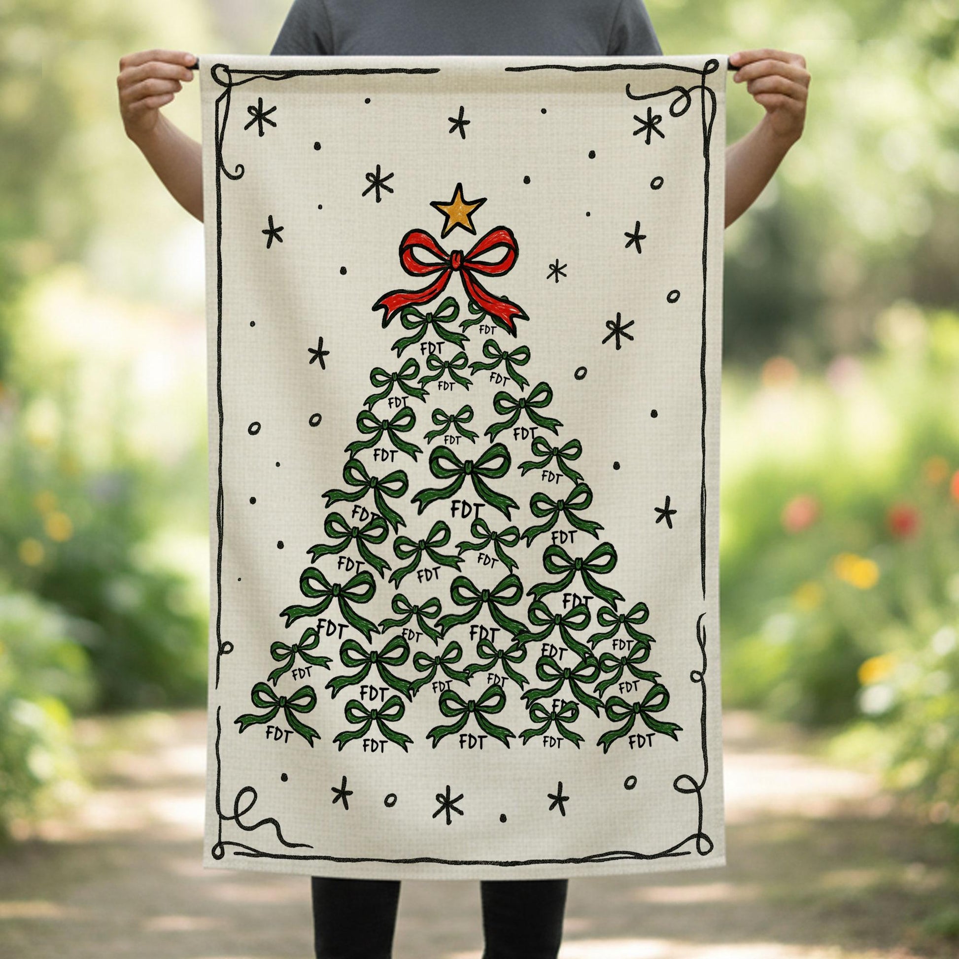 Coquette Bow Christmas Tree Flag: Fdt Flag image 3