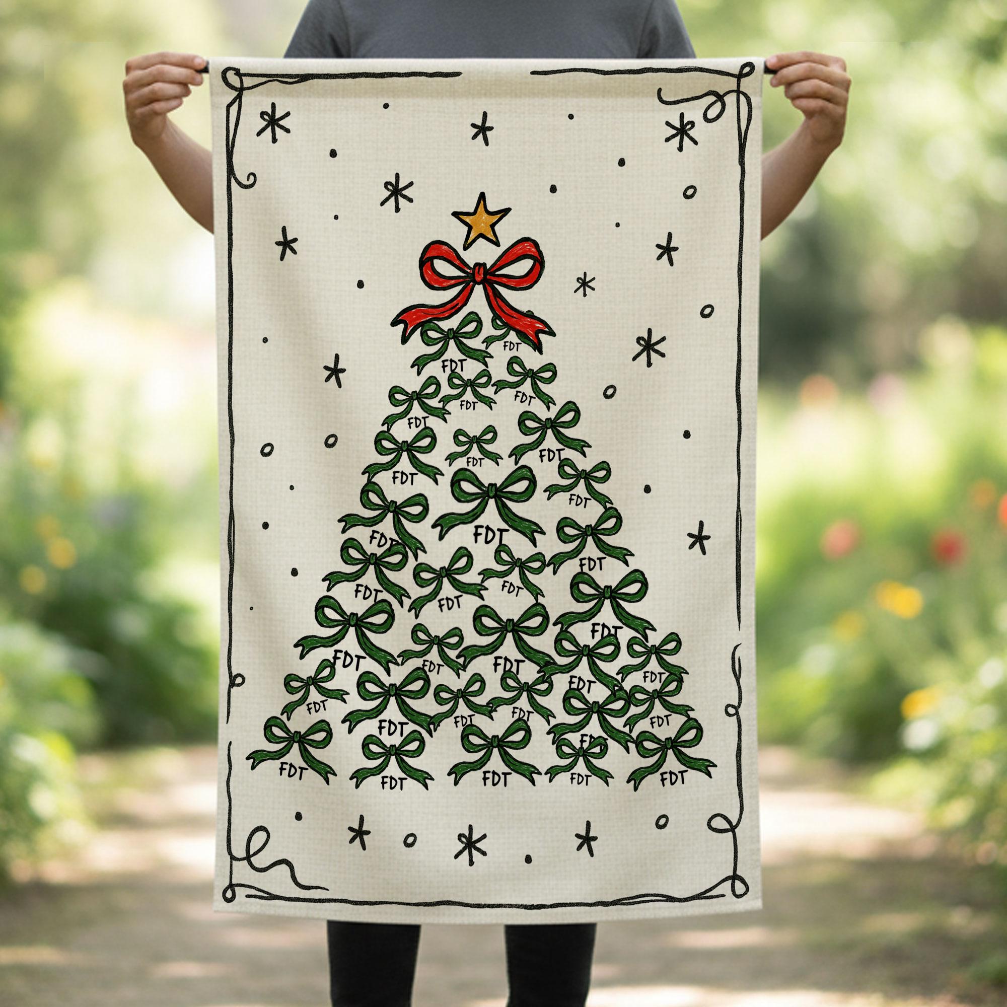 Coquette Bow Christmas Tree Flag: Fdt Flag image 3