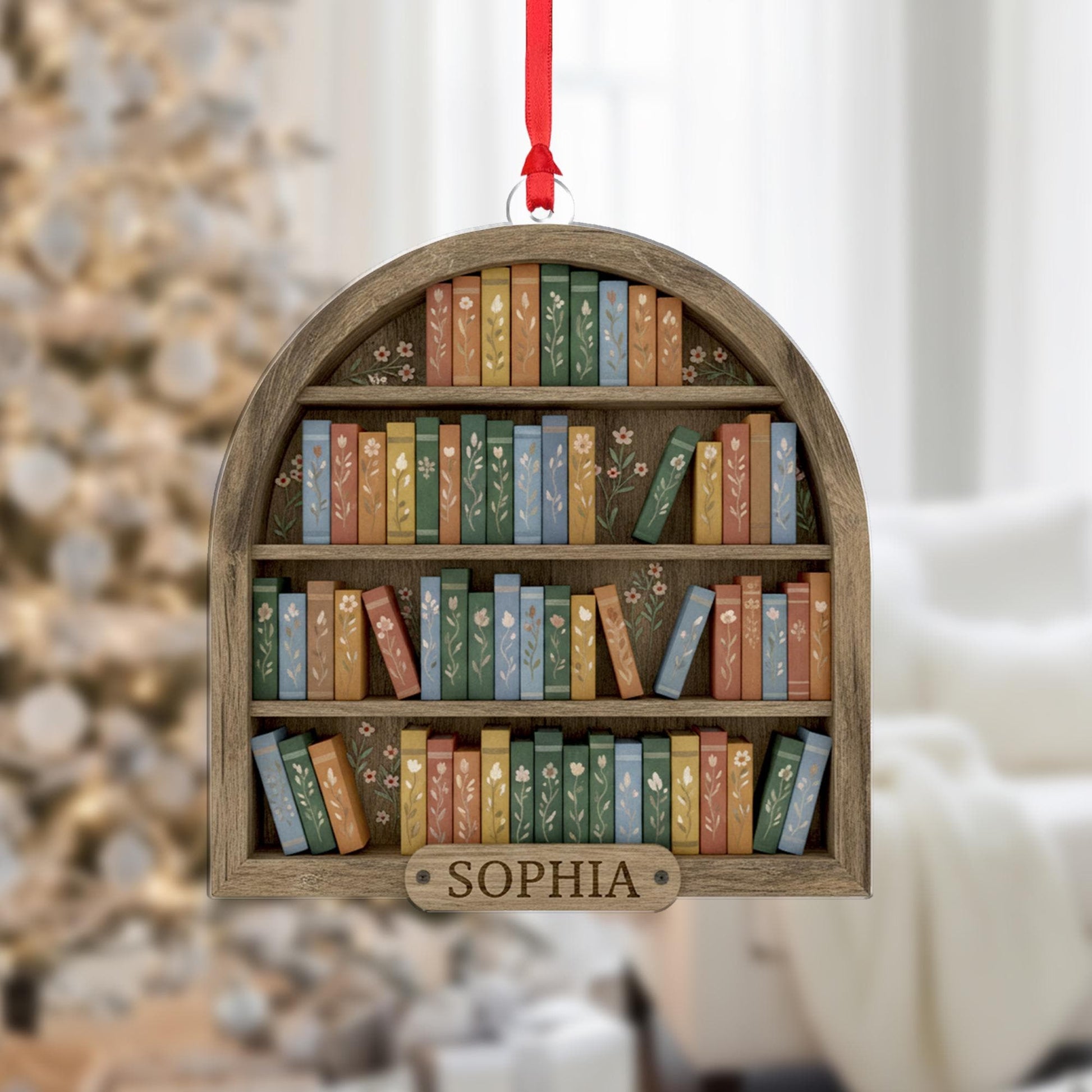 Personalized Book-Shelf Ornament: Unique Gift for Book Lovers image 3