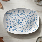 Pet Memorial Platter – Personalized Dog Loss Keepsake Tribute Plate
