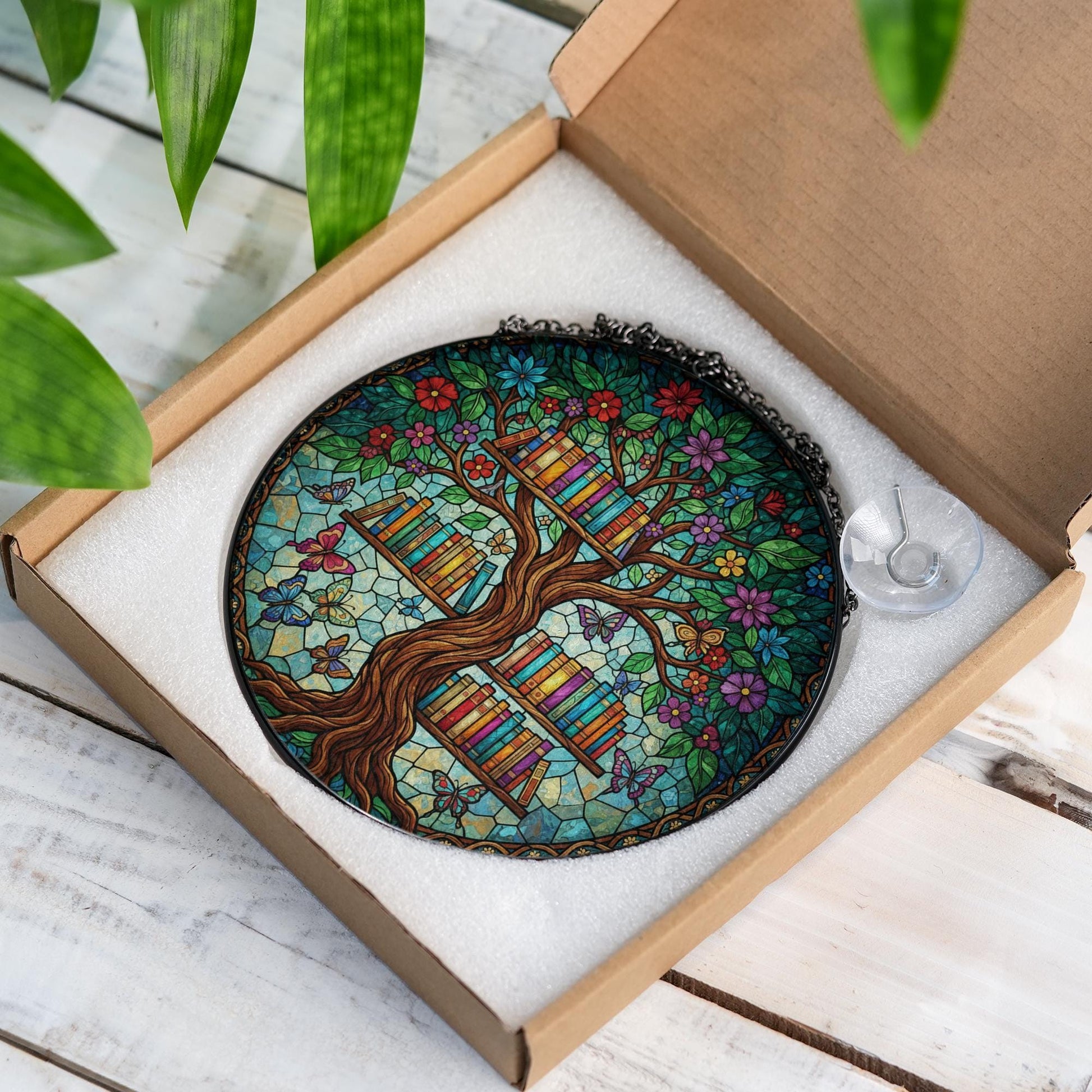 Tree of Life Suncatcher,  Bookshelf Window Hanging Decor