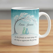 Personalized Friendship Mug — Custom Name Coffee Cup with Inspirational Quote