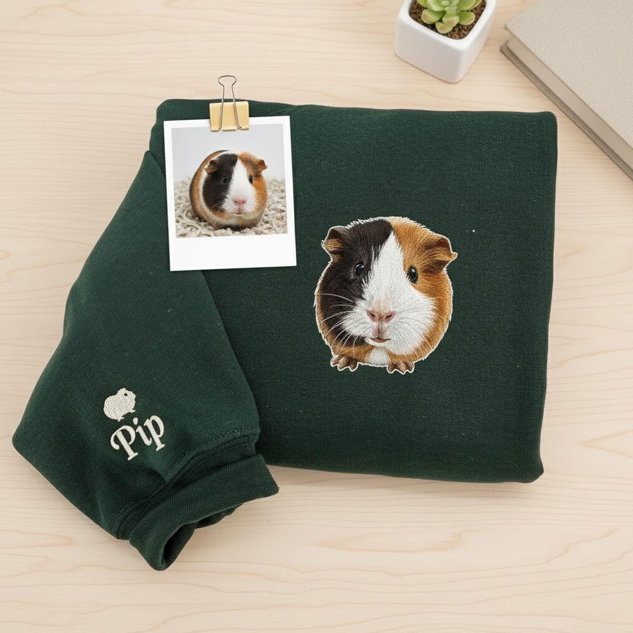 Pet Embroidered Sweatshirt Using Photo – Custom Pet Apparel image 2