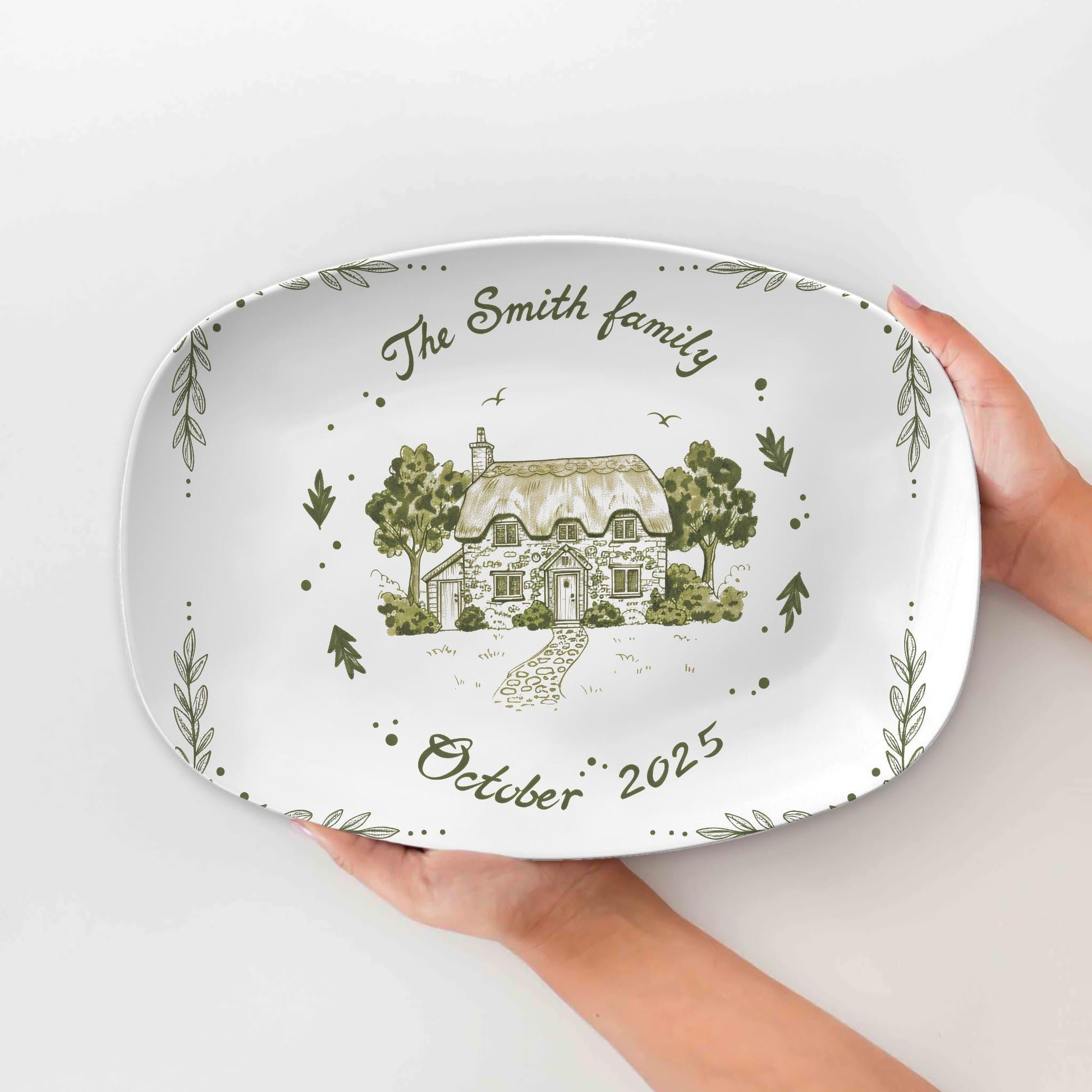 Custom House Platter: Personalized Cottage Plate | Y2K Style Plate decor only image 2