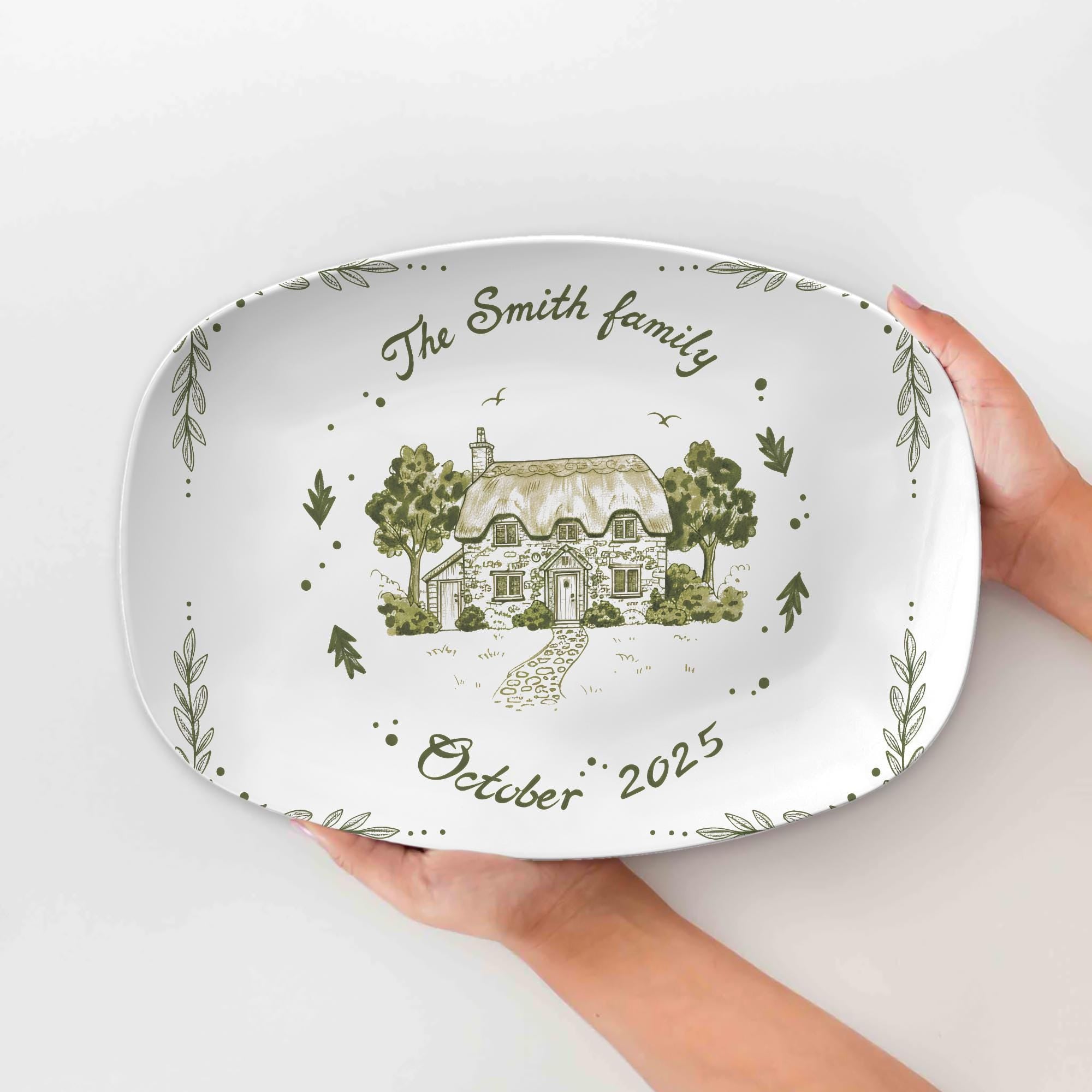 Custom House Platter: Personalized Cottage Plate | Y2K Style Plate decor only image 2