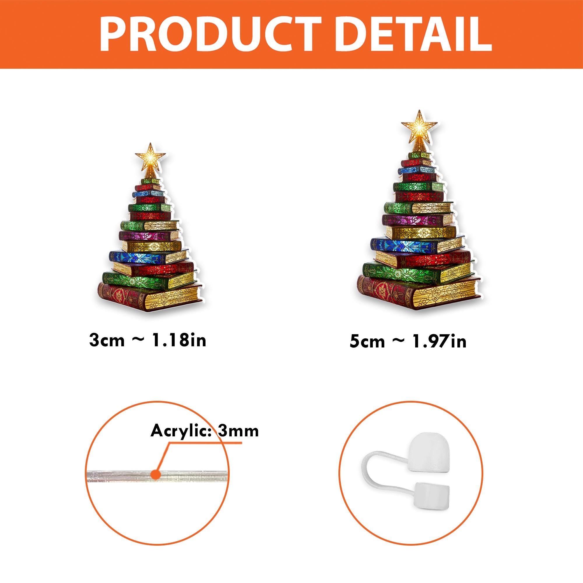 Christmas Tree Straw Topper, Holiday Tumbler Accessory, Festive Drink Cup Decoration image 7