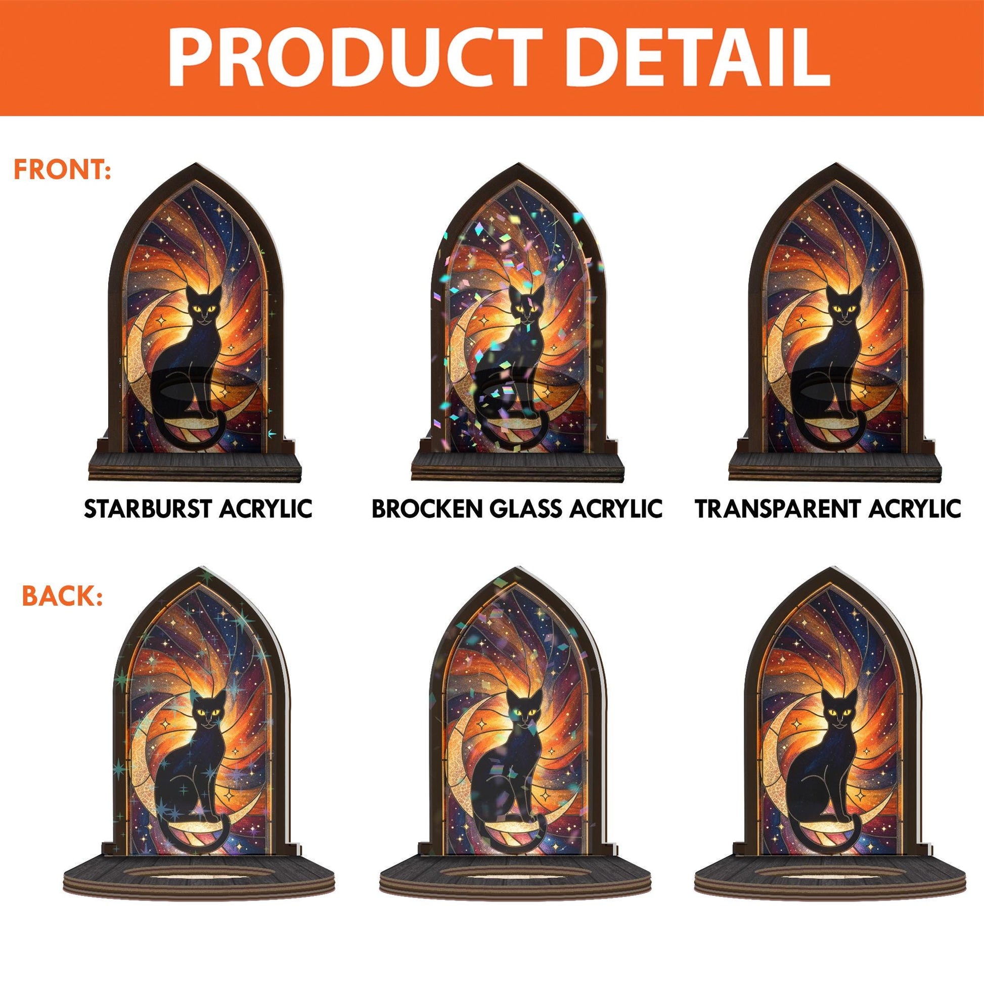 Wooden Candle Holder Arch Lantern – Cat Lover Gift image 6