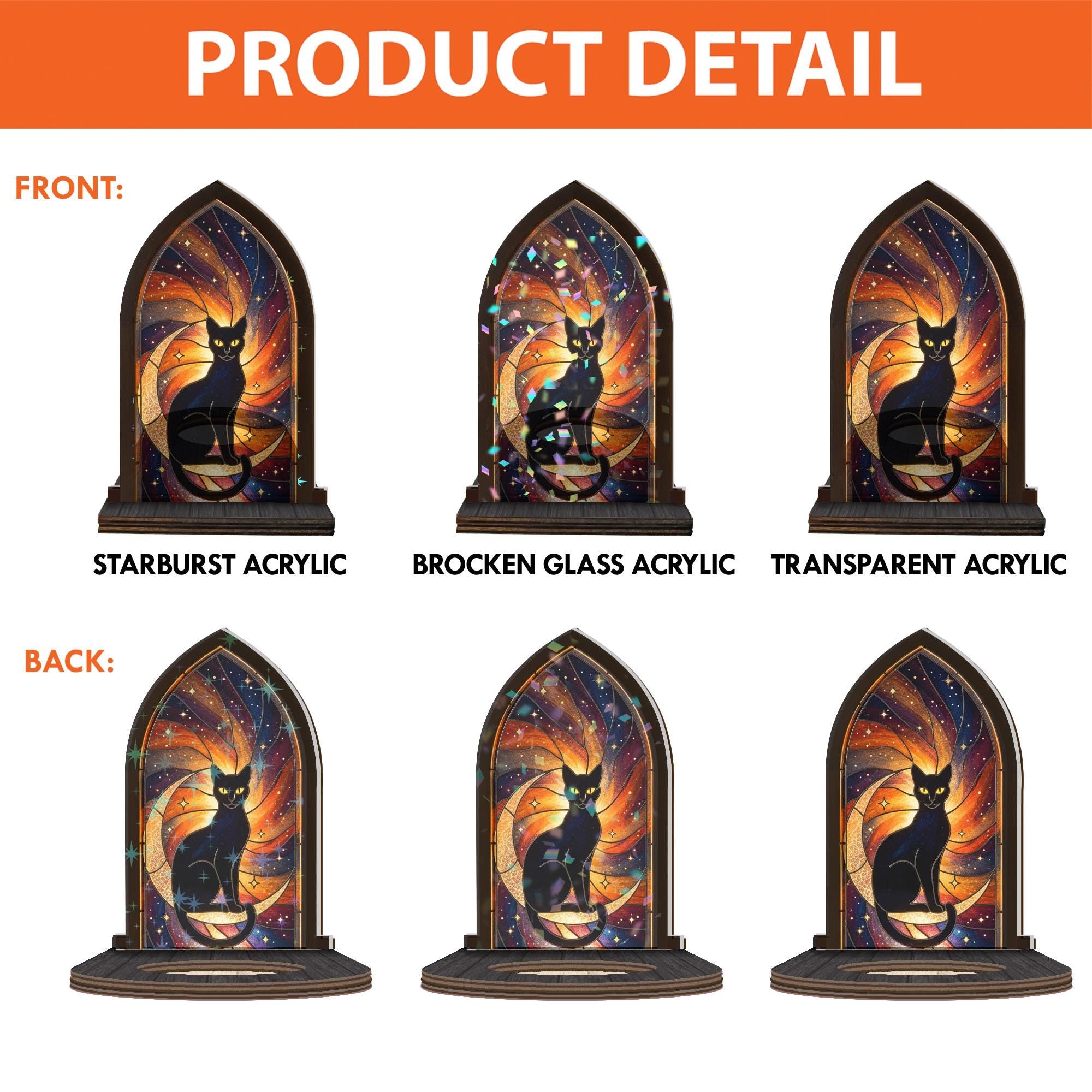 Wooden Candle Holder Arch Lantern – Cat Lover Gift image 6