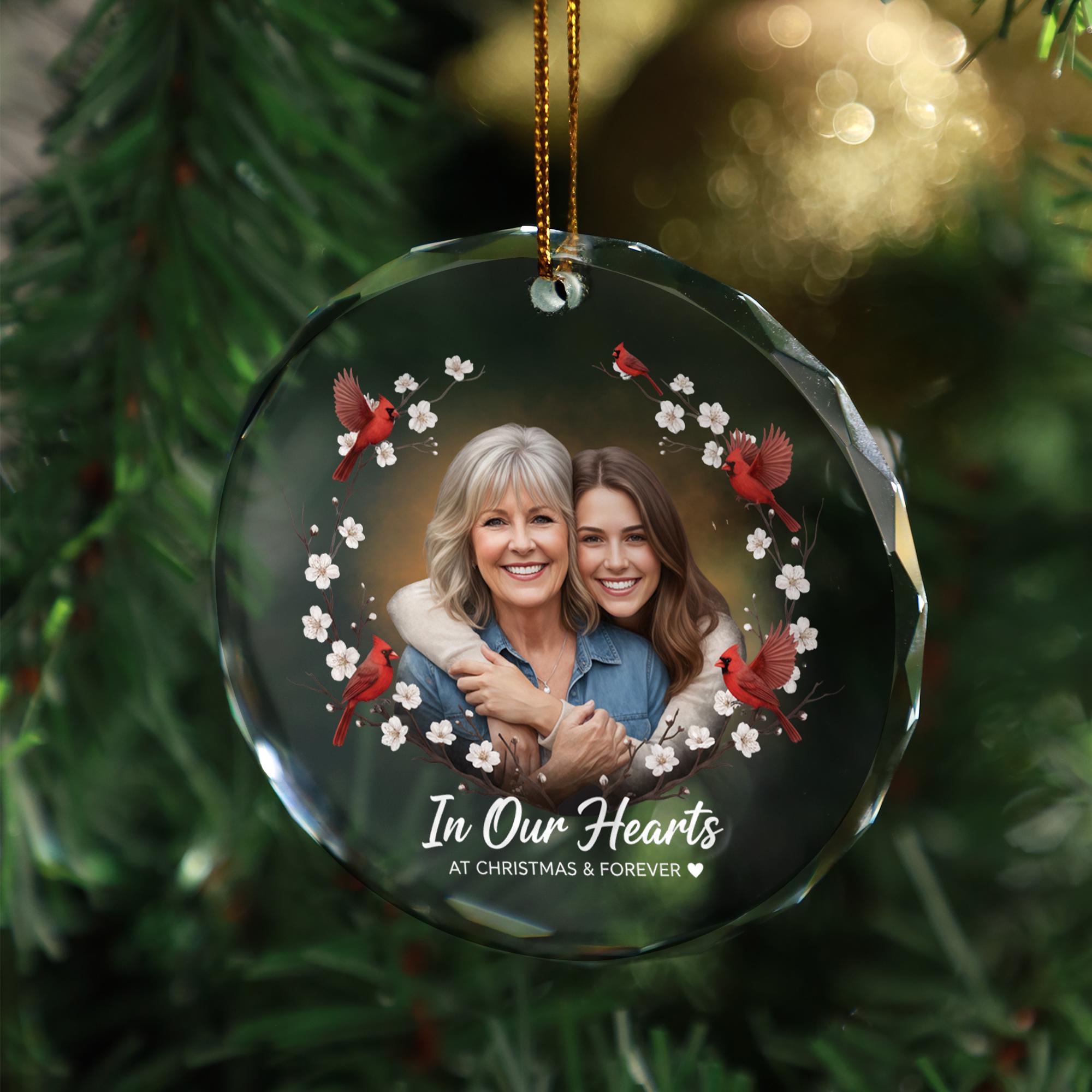 Personalised Glass Memorial Ornament: Custom Photo Keepsake image 2