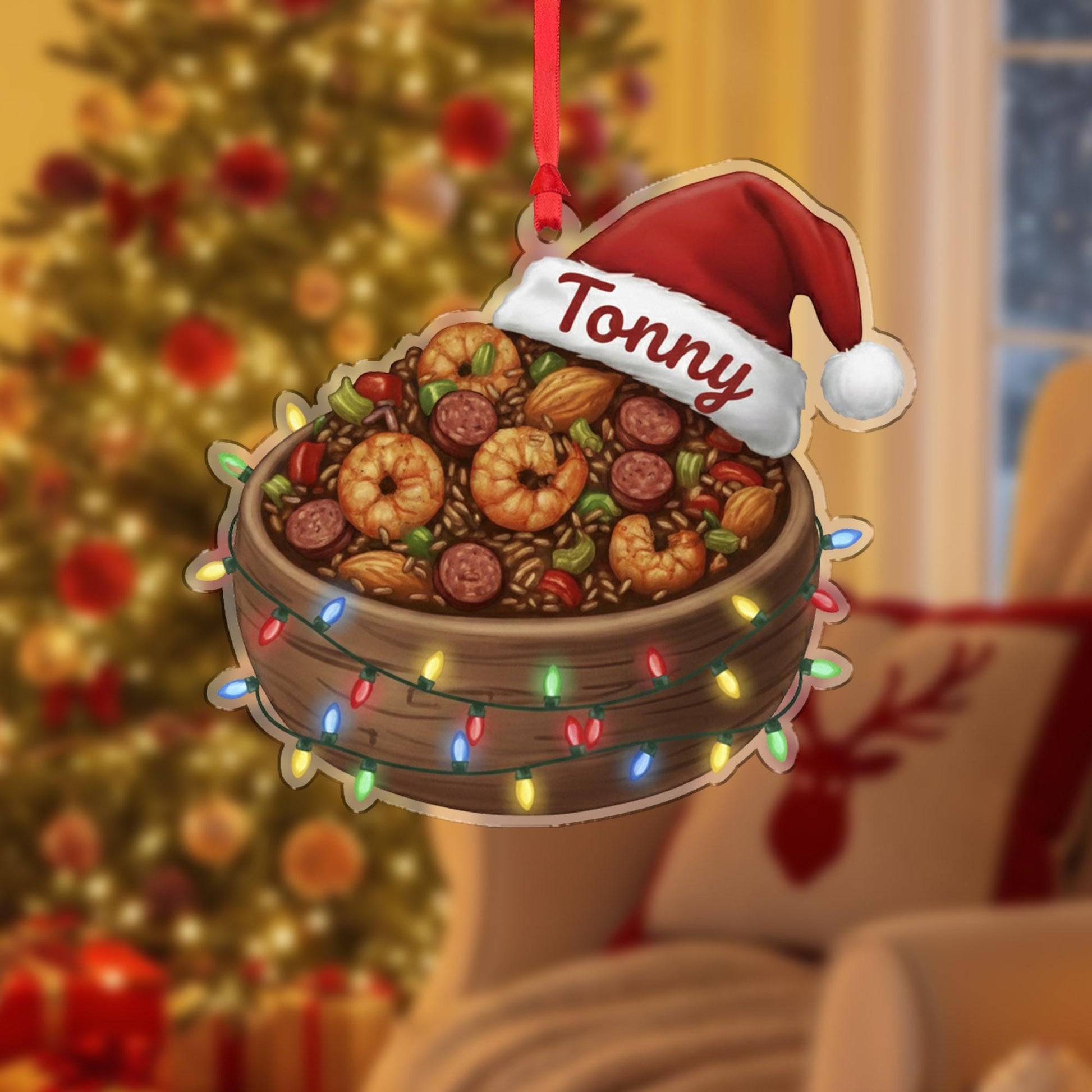 Personalized Jambalaya Ornament - Cajun Cook Gift, New Orleans Foodie