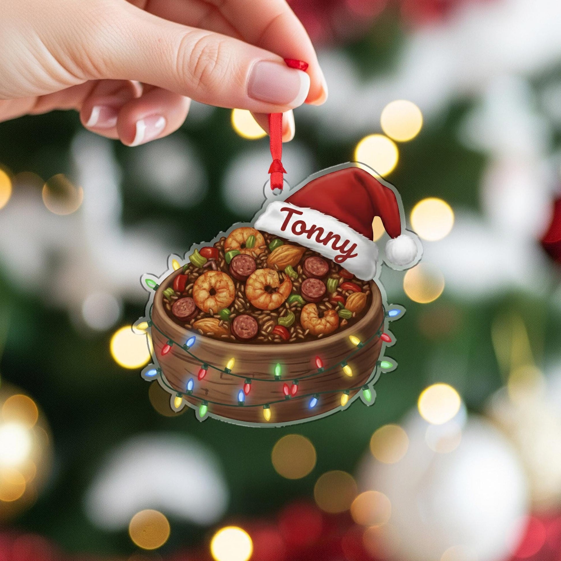 Personalized Jambalaya Ornament - Cajun Cook Gift, New Orleans Foodie