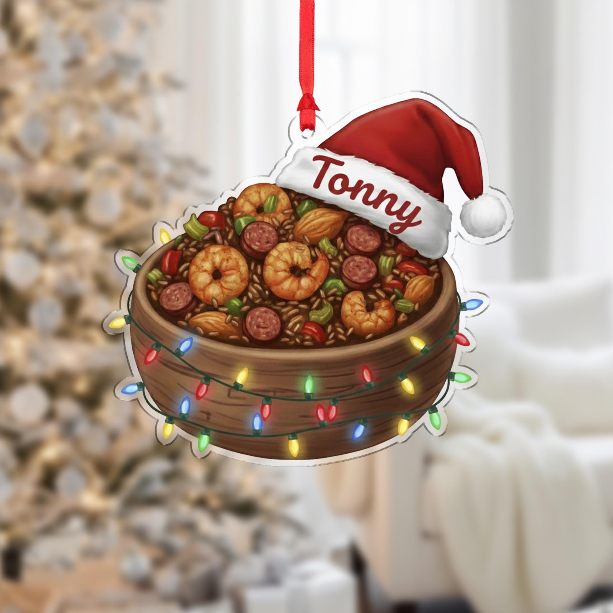 Personalized Jambalaya Ornament - Cajun Cook Gift, New Orleans Foodie
