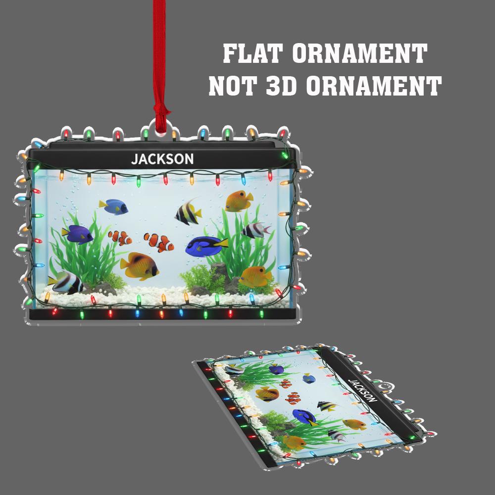 Personalized Aquarium Ornament – Acrylic Fish Tank Charm