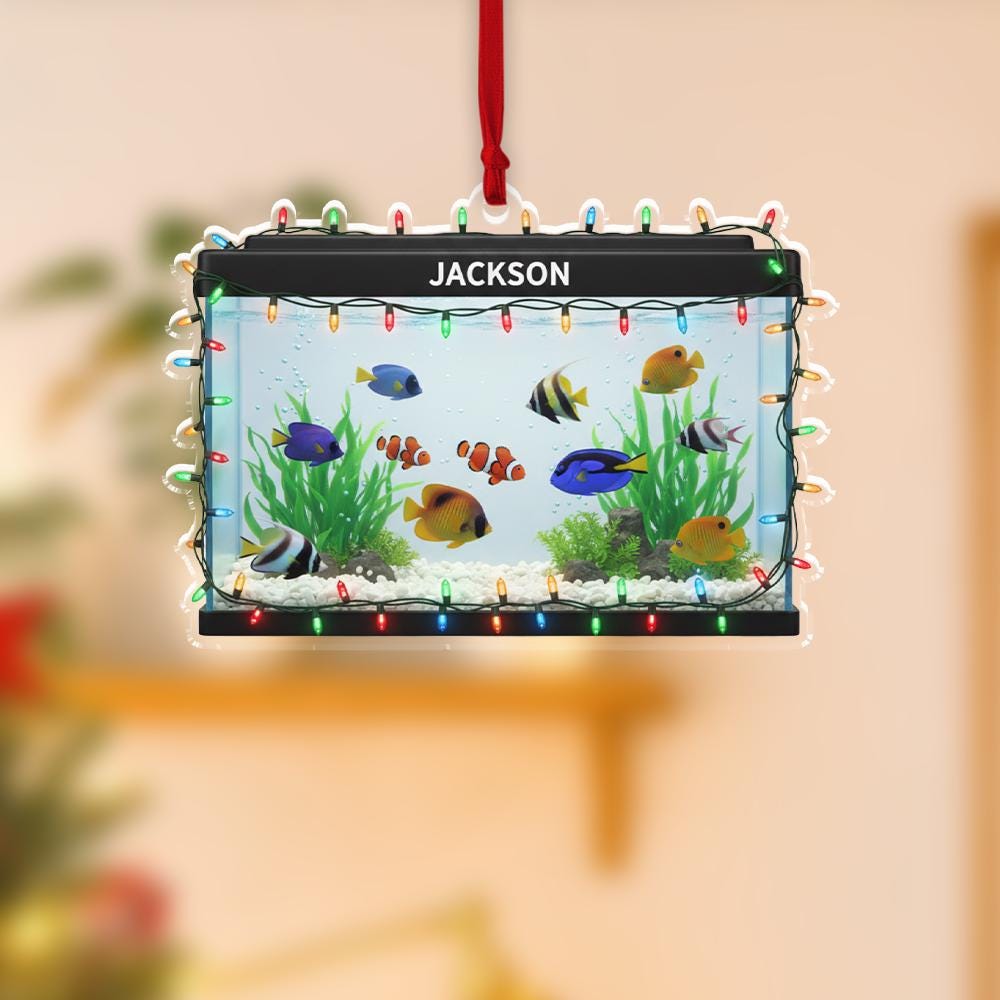 Personalized Aquarium Ornament – Acrylic Fish Tank Charm