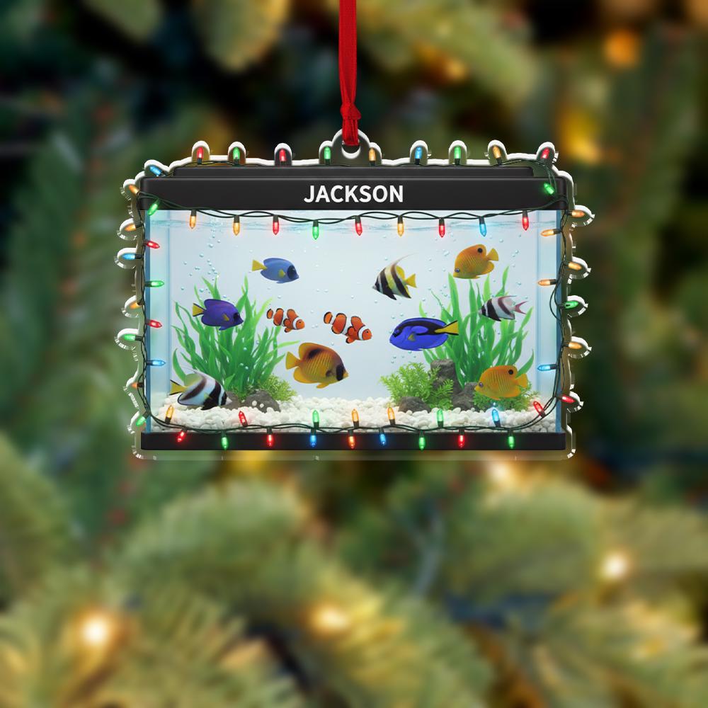 Personalized Aquarium Ornament – Acrylic Fish Tank Charm