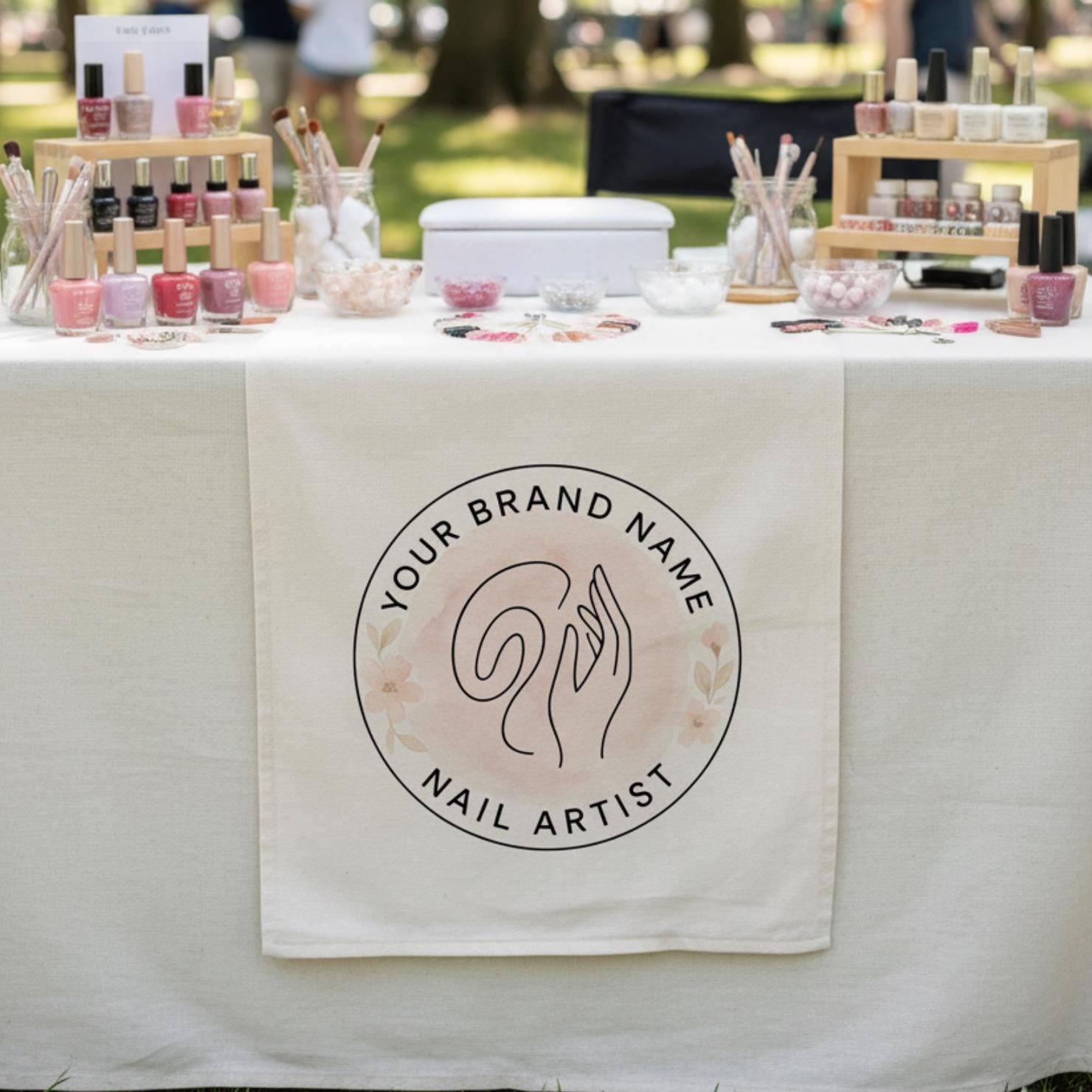 Custom Logo Table Decor: Personalized Business Table Sign image 2