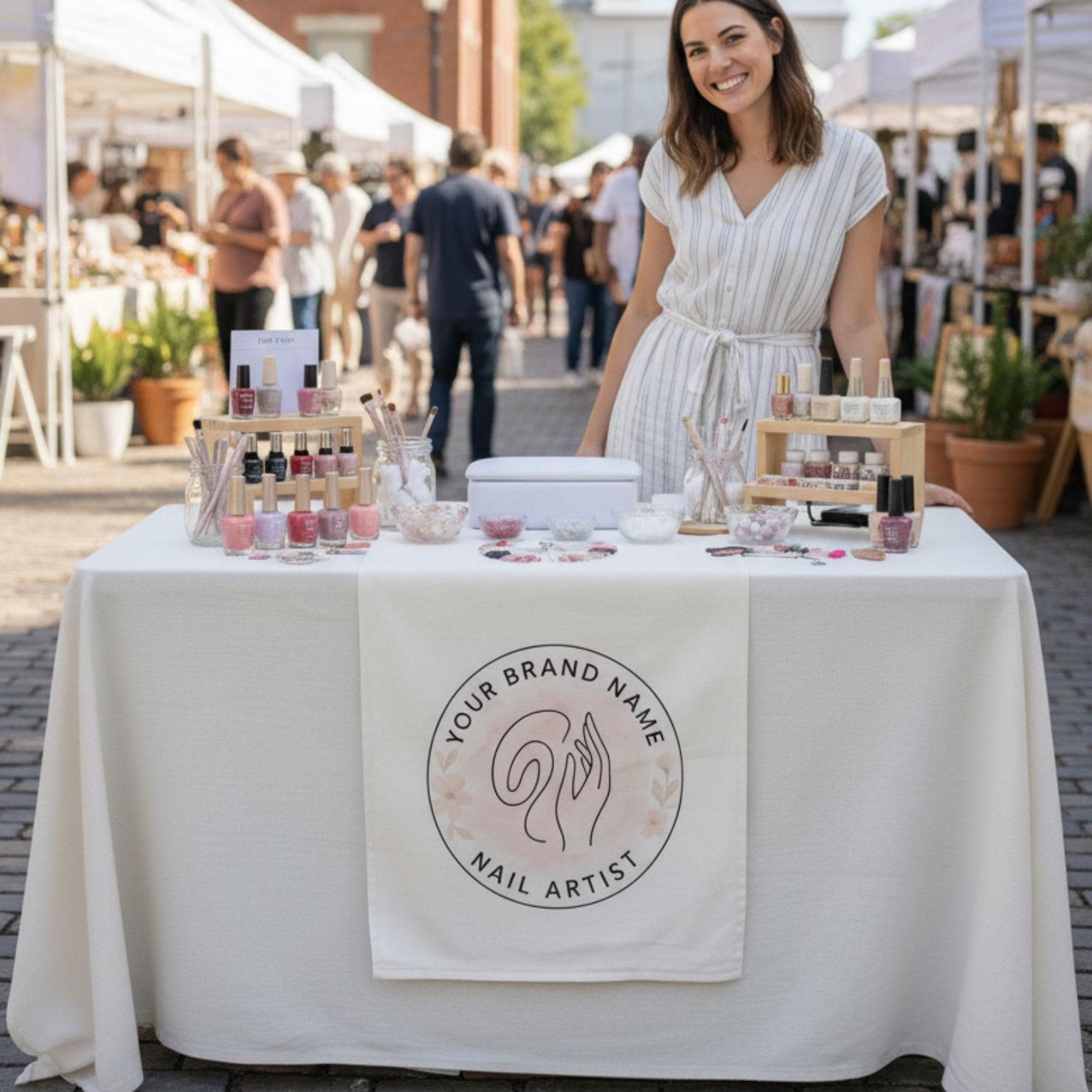 Custom Logo Table Decor: Personalized Business Table Sign image 4