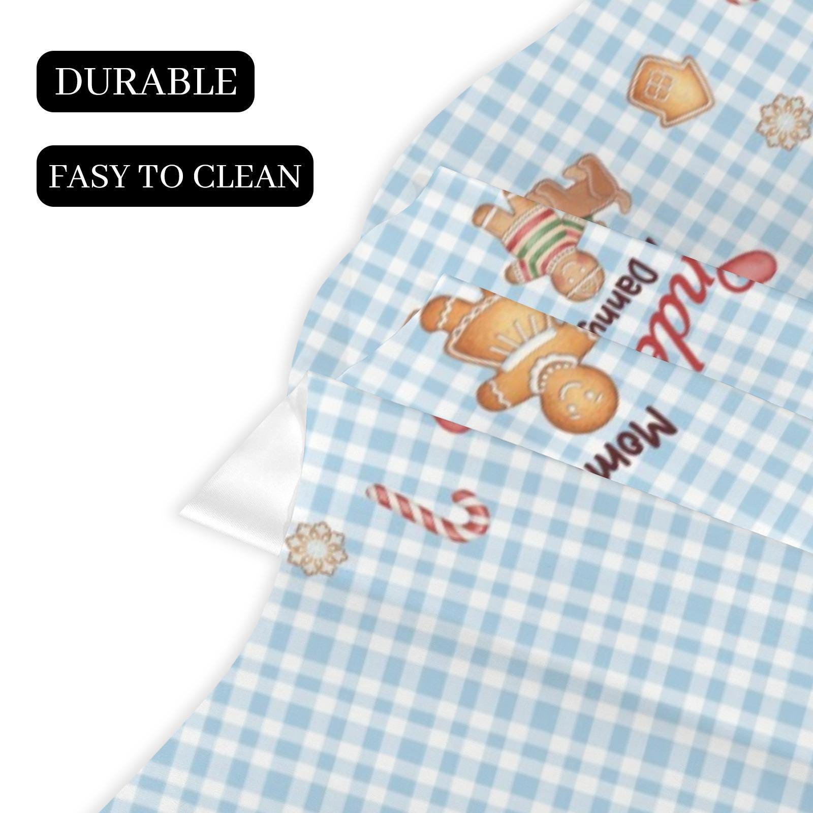 Custom Fireplace Mantel Scarf: Santa Claus Please Stop Here, Family Name Christmas Decor image 7