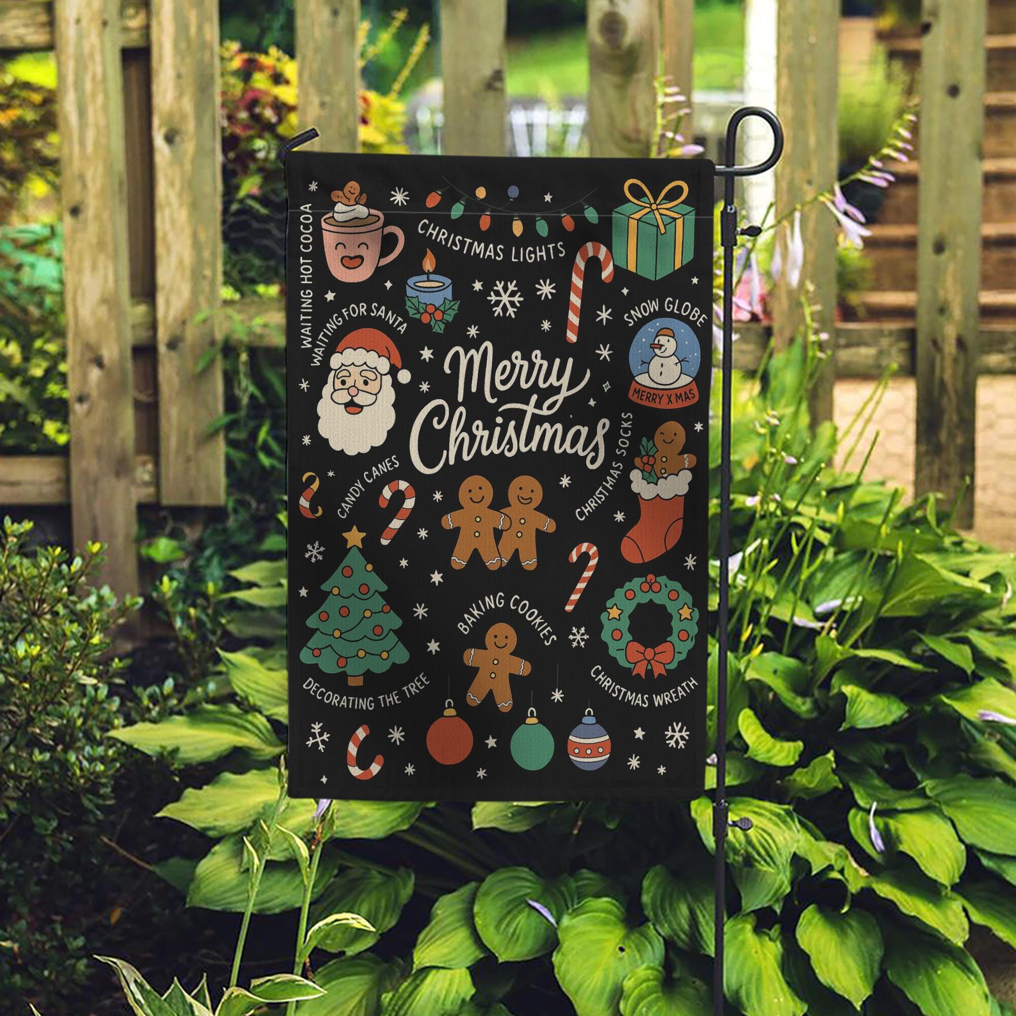 Christmas Garden Flag Merry Christmas Outdoor Holiday Yard Decoration