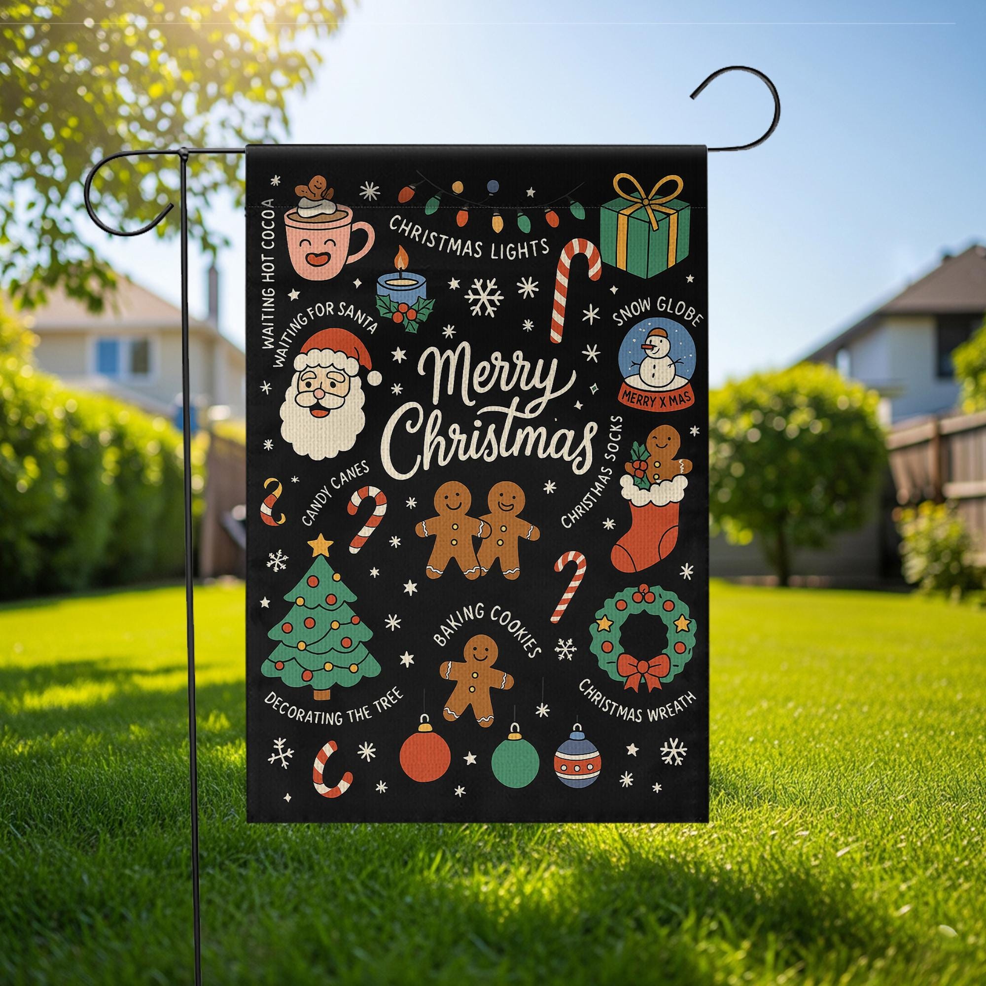 Christmas Garden Flag Merry Christmas Outdoor Holiday Yard Decoration