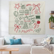 Personalized Teacher Holiday Tapestry • Merry Christmas Classroom Decor Gift