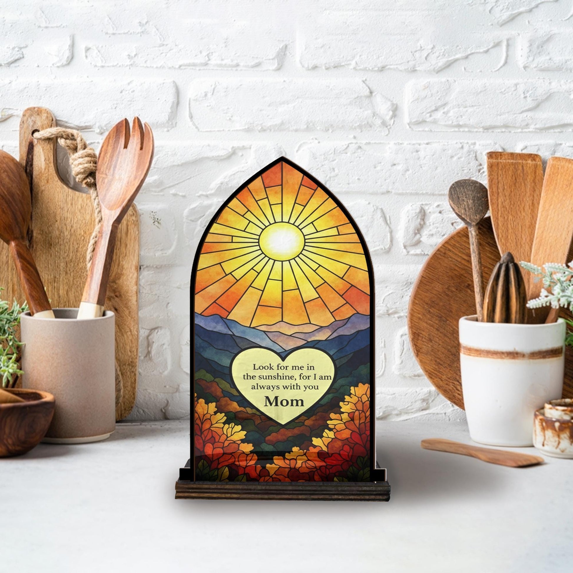 Memorial Wooden Candle Holder – Personalised Keepsake Remembrance Gift image 3