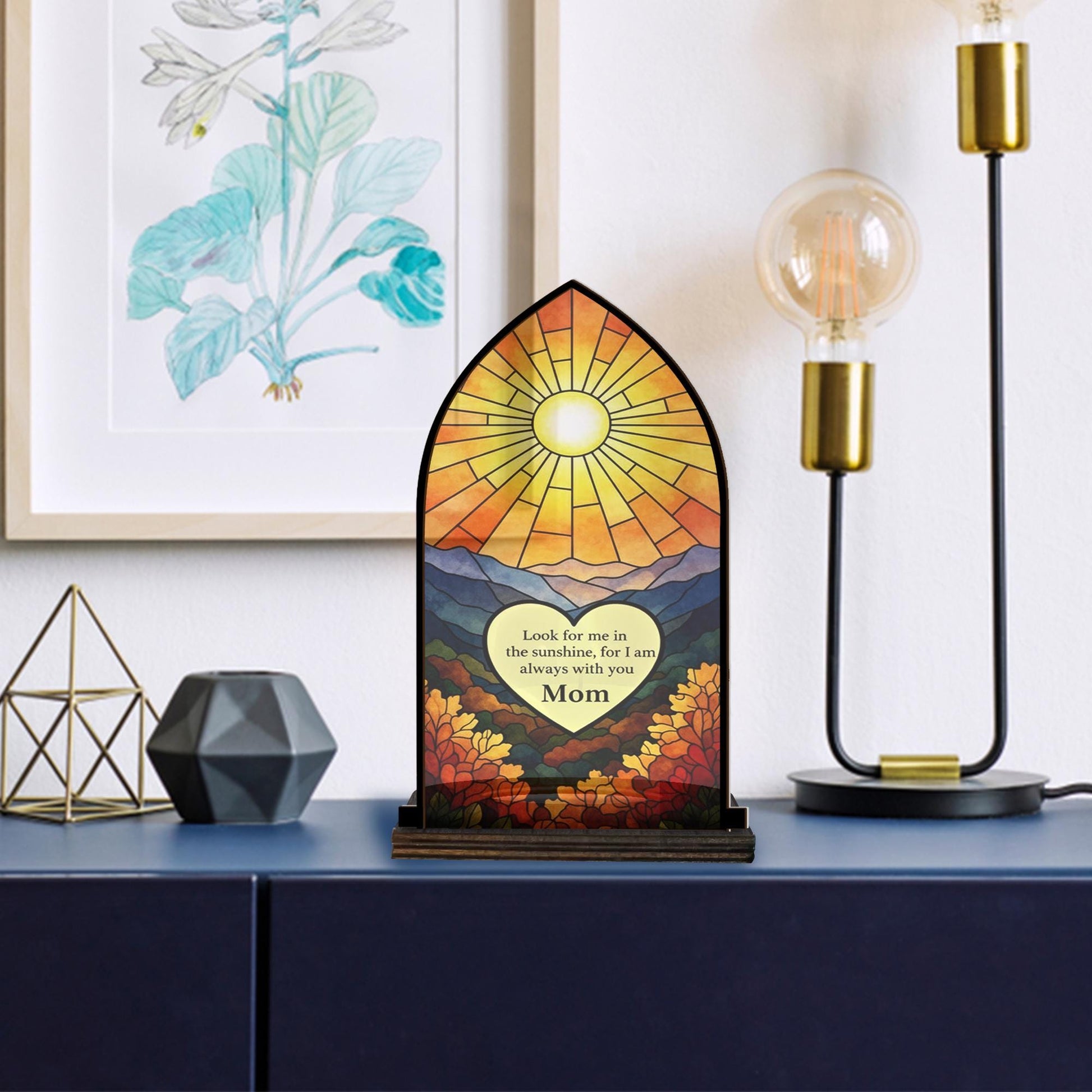 Memorial Wooden Candle Holder – Personalised Keepsake Remembrance Gift image 4